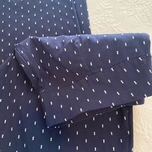 Talbots Dark Blue Pants with White Dots